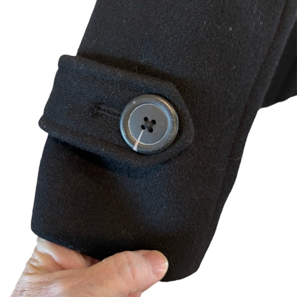 74% wool GAP peacoat, black, size small. Great condition. - Picture 3 of 9